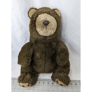 Commonwealth Lush Plush Brown Bear 17 Inch 1987 Stuffed Animal Toy